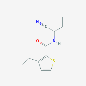 molecular formula C11H14N2OS B2856617 N-(1-cyanopropyl)-3-ethylthiophene-2-carboxamide CAS No. 1311619-71-2