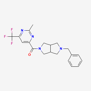 (2-Benzyl-1,3,3a,4,6,6a-hexahydropyrrolo[3,4-c]pyrrol-5-yl)-[2-methyl-6-(trifluoromethyl)pyrimidin-4-yl]methanone