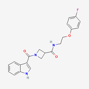 N-(2-(4-fluorophenoxy)ethyl)-1-(1H-indole-3-carbonyl)azetidine-3-carboxamide