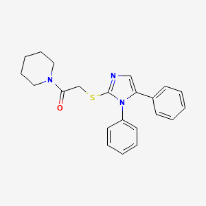 2-((1,5-diphenyl-1H-imidazol-2-yl)thio)-1-(piperidin-1-yl)ethanone