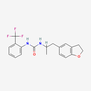 1-(1-(2,3-Dihydrobenzofuran-5-yl)propan-2-yl)-3-(2-(trifluoromethyl)phenyl)urea