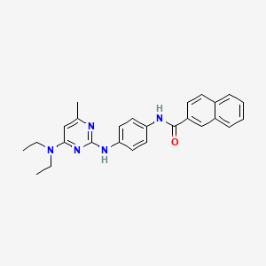 N-(4-((4-(diethylamino)-6-methylpyrimidin-2-yl)amino)phenyl)-2-naphthamide