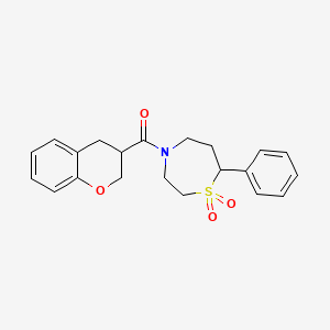 Chroman-3-yl(1,1-dioxido-7-phenyl-1,4-thiazepan-4-yl)methanone