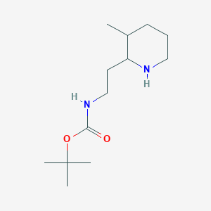 tert-butyl N-[2-(3-methylpiperidin-2-yl)ethyl]carbamate