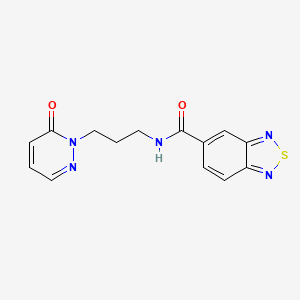 N-(3-(6-oxopyridazin-1(6H)-yl)propyl)benzo[c][1,2,5]thiadiazole-5-carboxamide
