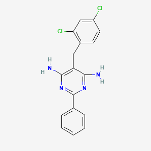 5-(2,4-Dichlorobenzyl)-2-phenyl-4,6-pyrimidinediamine