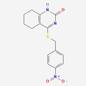 4-((4-nitrobenzyl)thio)-5,6,7,8-tetrahydroquinazolin-2(1H)-one