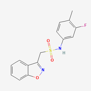 1-(benzo[d]isoxazol-3-yl)-N-(3-fluoro-4-methylphenyl)methanesulfonamide