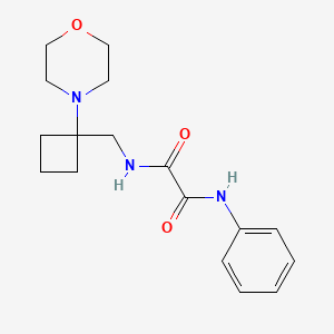 N-[(1-Morpholin-4-ylcyclobutyl)methyl]-N'-phenyloxamide