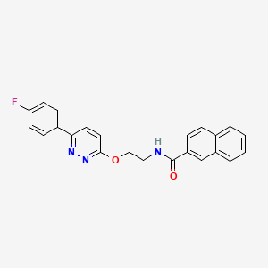 N-(2-((6-(4-fluorophenyl)pyridazin-3-yl)oxy)ethyl)-2-naphthamide