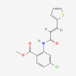 (E)-methyl 4-chloro-2-(3-(thiophen-2-yl)acrylamido)benzoate