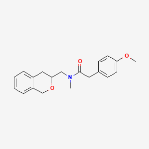 N-(isochroman-3-ylmethyl)-2-(4-methoxyphenyl)-N-methylacetamide