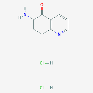 6-Amino-7,8-dihydro-6H-quinolin-5-one;dihydrochloride