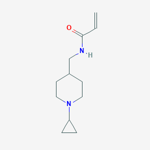 molecular formula C12H20N2O B2856695 N-[(1-Cyclopropylpiperidin-4-yl)methyl]prop-2-enamide CAS No. 2185980-60-1