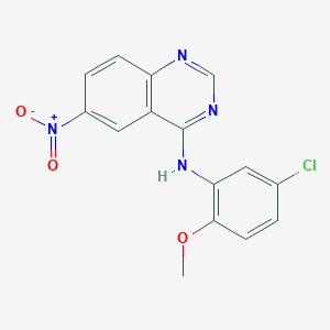 N-(5-chloro-2-methoxyphenyl)-6-nitro-4-quinazolinamine