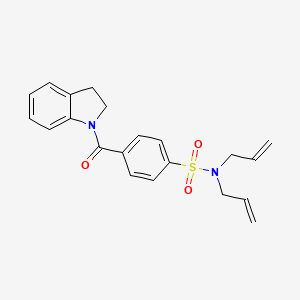 N,N-diallyl-4-(indoline-1-carbonyl)benzenesulfonamide