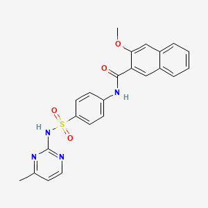 3-methoxy-N-(4-(N-(4-methylpyrimidin-2-yl)sulfamoyl)phenyl)-2-naphthamide