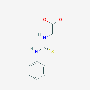 molecular formula C11H16N2O2S B2856735 N-(2,2-dimethoxyethyl)-N'-phenylthiourea CAS No. 53995-09-8