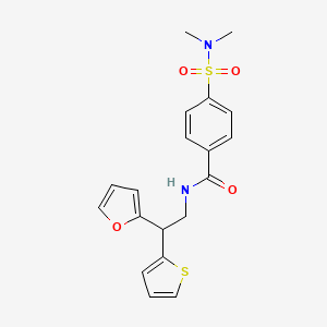 4-(dimethylsulfamoyl)-N-[2-(furan-2-yl)-2-(thiophen-2-yl)ethyl]benzamide