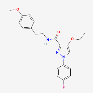 4-ethoxy-1-(4-fluorophenyl)-N-(4-methoxyphenethyl)-1H-pyrazole-3-carboxamide