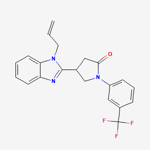 4-(1-allyl-1H-benzo[d]imidazol-2-yl)-1-(3-(trifluoromethyl)phenyl)pyrrolidin-2-one