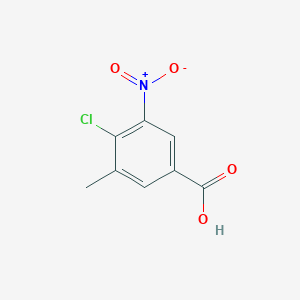 molecular formula C8H6ClNO4 B2856772 4-Chloro-3-methyl-5-nitrobenzoic acid CAS No. 1564530-15-9