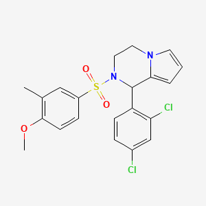 1-(2,4-Dichlorophenyl)-2-((4-methoxy-3-methylphenyl)sulfonyl)-1,2,3,4-tetrahydropyrrolo[1,2-a]pyrazine