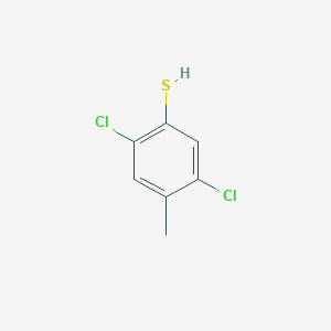 molecular formula C7H6Cl2S B2856778 2,5-二氯-4-甲基苯硫醇 CAS No. 1033774-69-4