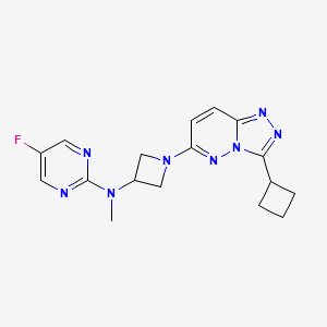 N-(1-{3-cyclobutyl-[1,2,4]triazolo[4,3-b]pyridazin-6-yl}azetidin-3-yl)-5-fluoro-N-methylpyrimidin-2-amine