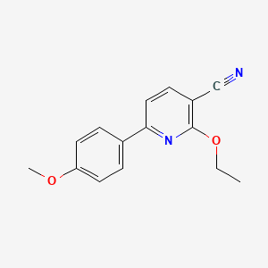 molecular formula C15H14N2O2 B2856789 2-Ethoxy-6-(4-methoxyphenyl)pyridine-3-carbonitrile CAS No. 478064-67-4
