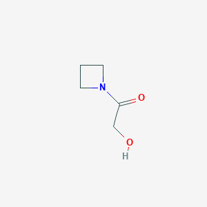 molecular formula C5H9NO2 B2856799 1-(氮杂环丁-1-基)-2-羟基乙烷-1-酮 CAS No. 1153758-04-3