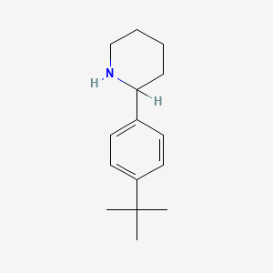 molecular formula C15H23N B2856822 2-(4-Tert-butylphenyl)piperidine CAS No. 383128-07-2