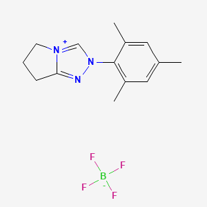2-Mesityl-6,7-dihydro-5H-pyrrolo[2,1-c][1,2,4]triazol-2-ium tetrafluoroborate