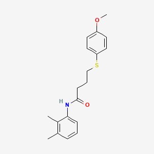 molecular formula C19H23NO2S B2856834 N-(2,3-dimethylphenyl)-4-((4-methoxyphenyl)thio)butanamide CAS No. 941877-80-1