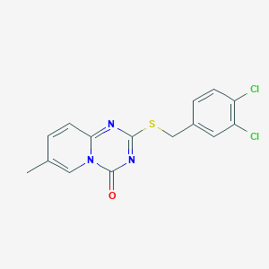 2-[(3,4-Dichlorophenyl)methylsulfanyl]-7-methylpyrido[1,2-a][1,3,5]triazin-4-one