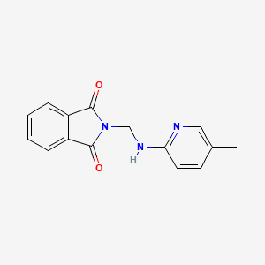 molecular formula C15H13N3O2 B2856851 2-[[(5-甲基吡啶-2-基)氨基]甲基]异吲哚-1,3-二酮 CAS No. 65512-84-7