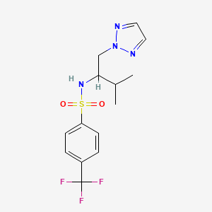 N-(3-methyl-1-(2H-1,2,3-triazol-2-yl)butan-2-yl)-4-(trifluoromethyl)benzenesulfonamide