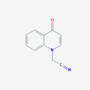 molecular formula C11H8N2O B2856871 (4-oxoquinolin-1(4H)-yl)acetonitrile CAS No. 1171936-00-7