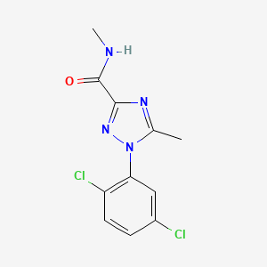 molecular formula C11H10Cl2N4O B2856888 1-(2,5-二氯苯基)-N,5-二甲基-1,2,4-三唑-3-甲酰胺 CAS No. 338398-54-2