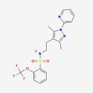 N-(2-(3,5-dimethyl-1-(pyridin-2-yl)-1H-pyrazol-4-yl)ethyl)-2-(trifluoromethoxy)benzenesulfonamide