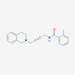 N-(4-(3,4-dihydroisoquinolin-2(1H)-yl)but-2-yn-1-yl)-2-methylbenzamide