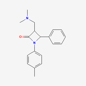 3-[(Dimethylamino)methyl]-1-(4-methylphenyl)-4-phenyl-2-azetanone