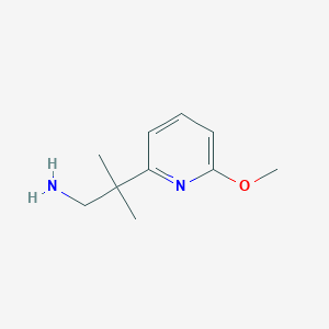 2-(6-Methoxypyridin-2-YL)-2-methylpropan-1-amine