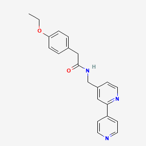 molecular formula C21H21N3O2 B2856906 N-([2,4'-bipyridin]-4-ylmethyl)-2-(4-ethoxyphenyl)acetamide CAS No. 2034321-69-0