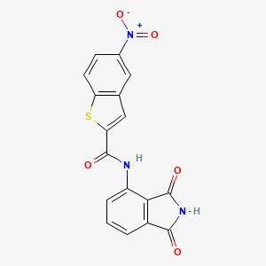 N-(1,3-dioxoisoindolin-4-yl)-5-nitrobenzo[b]thiophene-2-carboxamide