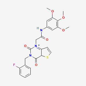 2-{3-[(2-fluorophenyl)methyl]-2,4-dioxo-1H,2H,3H,4H-thieno[3,2-d]pyrimidin-1-yl}-N-(3,4,5-trimethoxyphenyl)acetamide