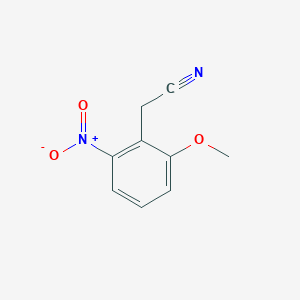 molecular formula C9H8N2O3 B2856914 2-(2-Methoxy-6-nitrophenyl)acetonitrile CAS No. 20876-27-1