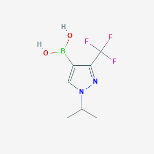 molecular formula C7H10BF3N2O2 B2856919 1-Isopropyl-3-(trifluoromethyl)pyrazole-4-boronic acid CAS No. 2170881-31-7