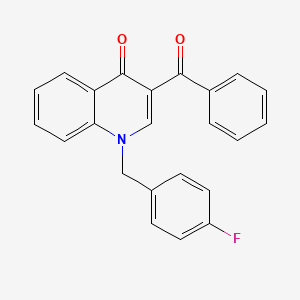 3-Benzoyl-1-[(4-fluorophenyl)methyl]-1,4-dihydroquinolin-4-one