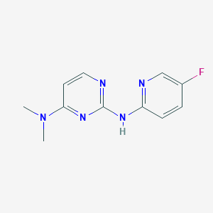 2-N-(5-Fluoropyridin-2-yl)-4-N,4-N-dimethylpyrimidine-2,4-diamine